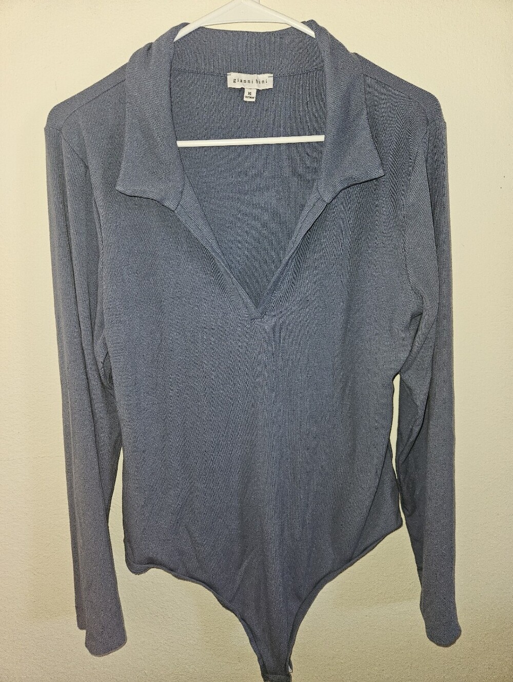 Gianni Bini Womans Long Sleeve Bodysuit Size Xl